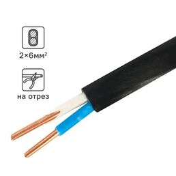 Кабель Tdm Electric ВВГпнг-LS 2x6 на отрез ГОСТ
