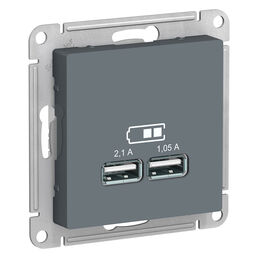 Розетка Шнайдер AtlasDesign usb грифель (ATN000733)