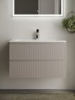 Тумба с раковиной Sancos Snob R SNR80SM 81 см подвесная, Doha Soft