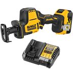 Аккумуляторная сабельная пила DEWALT DCS369P1, 18 В, 2800 ход/мин, 16 мм, с АКБ 5 Ач и ЗУ (DCS369P1N-XJ)