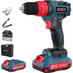 Бесщеточная аккумуляторная ударная дрель-шуруповерт ALTECO CID 21-45 X2 BL 78080