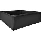 Набор коробок без крышки 31x31/15x31/15x15 см полиэстер цвет черный 4 шт