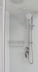 Душевая кабина Frank 100x100 F400 М White без крыши, стекло матовое, профиль белый