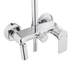 Душевая система Lemark Tropic с верхним душем с лейкой со смесителем хром (LM7002C)