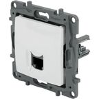 Розетка компьютерная встраиваемая Legrand Etika RJ-45 UTP cat 6 цвет белый