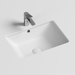 Раковина Ceramicanova Element CN6045 встраиваемая снизу, прямоугольная 55х40 белая