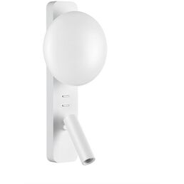 Настенный светильник для чтения со спотом Odeon Light Albergo 7049/5WL металл/акрил белый IP20 LED 1*5W