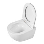 Унитаз подвесной BelBagno Amanda BB051CH-TOR-FC/SC безободковый, с крышкой микролифт, белый