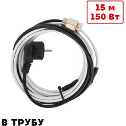 Саморегулирующийся греющий кабель в трубу ТеплоСофт SRF10/15м/в трубу