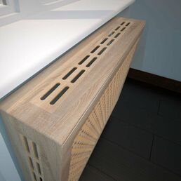 Крышка для экрана радиатора из МДФ Дуб Винтаж 900мм (упак. 4штуки)