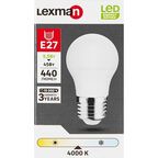 Лампочка светодиодная Lexman шар E27 440 лм нейтральный белый свет 5.5 Вт