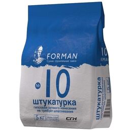 Штукатурка Forman гипсовая №10 1 шт. 5 кг белый