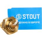 Евроконус для труб из сшитого полиэтилена Stout 3/4"x16 мм ВР латунь SFA-0034-001634