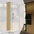 Фасад кухонного шкафа Верея 32.9x102.1 см DELINIA ID ЛДСП цвет Светлое дерево