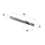 Фреза DJTOL AL1LX10.40 спиральная однозаходная (по алюминию)