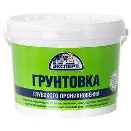 Грунтовка Эксперт ВДАК-0181М глубокого проникновения, 10 кг, 10 л, белый