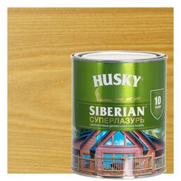 Лазурь для дерева Husky Siberian Суперлазурь цвет дуб 0.9 л