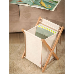 Корзина с крышкой Casy Home For Professionals, цвет молочный