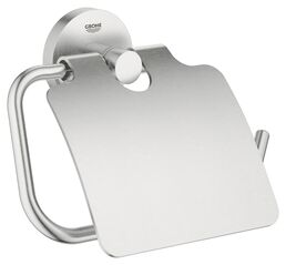 Держатель для туалетной бумаги GROHE Essentials, с крышкой, суперсталь