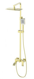 Душевая стойка WONZON & WOGHAND FIT WW-88739009-BG брашированное золото, с изливом