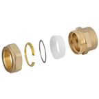 Муфта комбинированная Stahlmann 1"x25 мм ВР латунь SSFL250001BEF