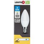 Лампа светодиодная Lexman E14 175-250 В 6.5 Вт свеча 600 лм теплый белый цвет света
