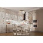 Стол кухонный Delinia Версаль раскладной 90-130x90 см круг МДФ цвет графит