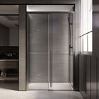 Душевая дверь Veconi Premium Trento 130х200 PTD30-GR-130-01-C4  стекло прозрачное, профиль графит