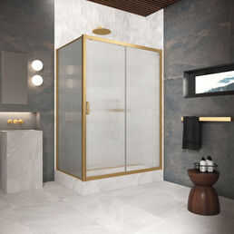 Душевой уголок Vegas-Glass 135x70 ZP+ZPV Protec h1900 135*70 03 Moru профиль золото матовое, стекло Moru