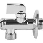 Кран шаровой угловой MPF 1/2" с фильтром и отражателем наружная резьба