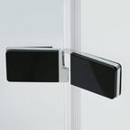 Душевой уголок Wasserkraft Aller 120x80 10H06LBLACK стекло прозрачное, профиль серебро