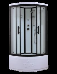 Душевая кабина Timo Standart T-6600BF 100х100 профиль черный, стекло матовое