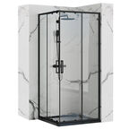 Душевой уголок Loranto 100x100 Neo CS-21809B-100 стекло прозрачное, профиль черный