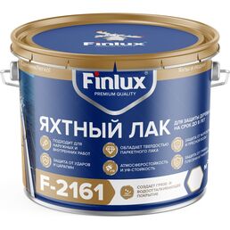 Водостойкий яхтный лак для защиты дерева Finlux F-2161 4603783208555