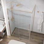 Душевой уголок Grossman Galaxy 100x70 120.K33.01.1070.32.00 без поддона, стекло прозрачное, профиль золото сатин