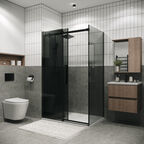 Душевой уголок Grossman Classic 110x90 120.K33.04.1190.21.10 без поддона, стекло тонированное, профиль черный матовый
