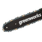 Пила цепная аккумуляторная Greenworks 40V G40CS30IIK2 40 В 12" шаг 3/8" паз 1,1 мм 45 звеньев Li-Ion 2Ач 1 АКБ и ЗУ (2007807UA)