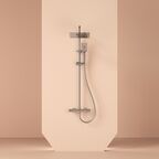 Душевая стойка Sancos Kanedo SC7100CH хром, с термостатом, без излива