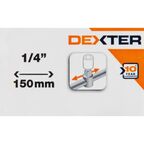Вороток Т-образный Dexter HT205183 1/4 дюйма длина 150 мм