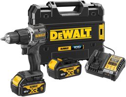 Ударная дрель-шуруповерт DEWALT DCD100P2T, 18 В, 1650 об/мин, 28050 уд/мин, с 2 АКБ 5 Ач и ЗУ, в кейсе TSTAK (DCD100P2T-QW)