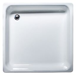 Душевой поддон Универсал Классик белый ножки универсальная 80 x 80 квадратный