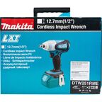 Гайковерт аккумуляторный ударный Makita DTW251RME, 18 В Li-Ion 2x4 Ач, 230 Нм