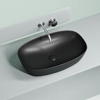 Раковина накладная Ceramica Nova Element 60 см CN6049MB черная матовая