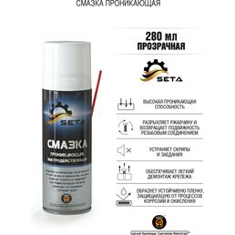 Быстродействующая проникающая смазка SETA Anti-Rust S1002