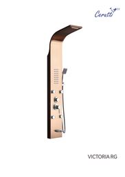 Душевая панель Ceruttispa CT9977 розовое золото