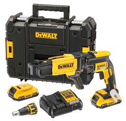 Аккумуляторный ленточный шуруповерт DEWALT DCF620D2K, 18 В, 30 Нм, 4400 об/мин, с 2 АКБ 2 Ач и ЗУ, в кейсе TSTAK (DCF620D2K-QW)