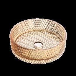 Раковина накладная Ceramica Nova Cristal 36 см CN6058 бежевая