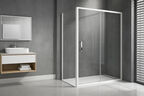 Душевой уголок Royal Bath Accord 120х70 RB 7120HPS-T стекло прозрачное, профиль белый