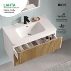 Каркас тумбы подвесной с раковиной Iddis Lahta LAH80W0i95K 50x80x47 см цвет белый