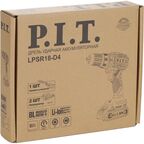 Дрель-шуруповерт аккумуляторная бесщеточная ударная P.I.T. LPSR18-D4, 20 В Li-Ion 2x1.5 Ач